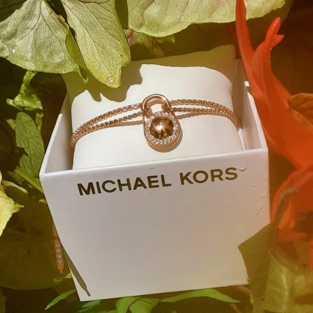Michael Kors MK Logo Chain Pulley Bracelet